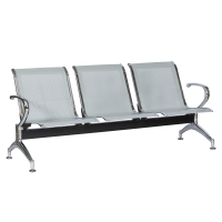 Метална посетителска тройна пейка CR-1030-3
