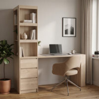 Desk with bookcase Cliner